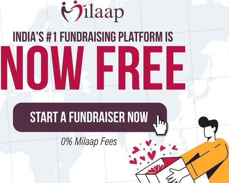 Milaap introduces free fundraising