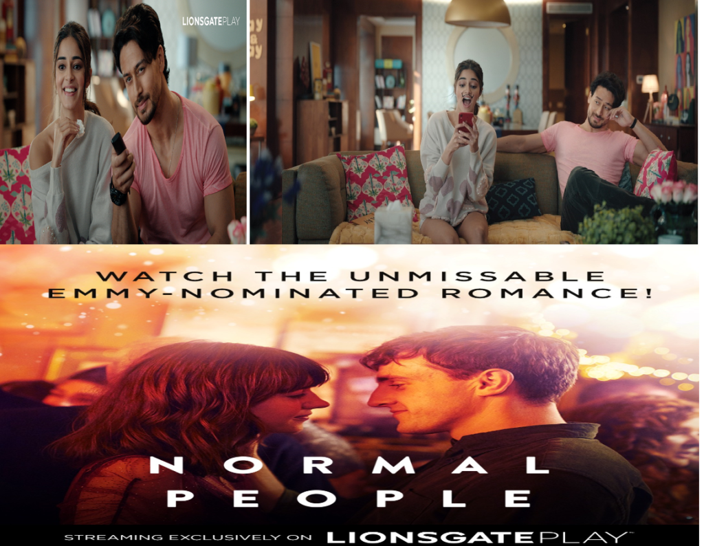 Lionsgate Play collaborates with Tiger Shroff and Ananya Panday for the launch of brand's digital campaign, "Play More Browse Less" and Normal People premiere in India