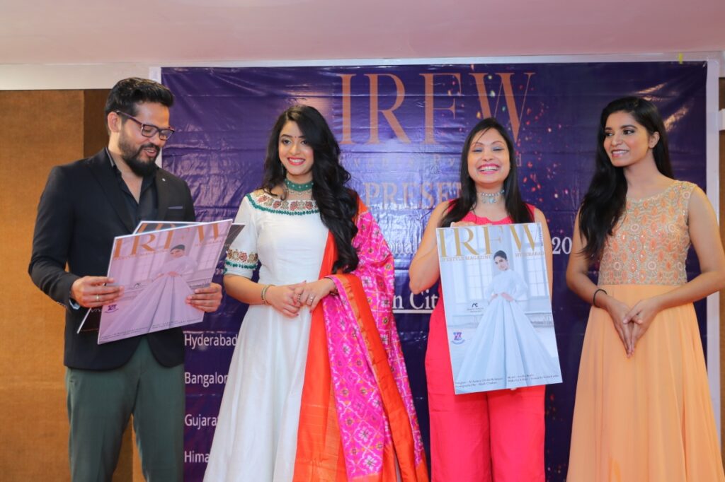 IRFW Magazine Cover Page launch followed by Mr. & Ms. India International Runway Model season 2 Curtain raiser happened on 15th March 2021 at Hotel the Plaza, beside CM camp office, 
