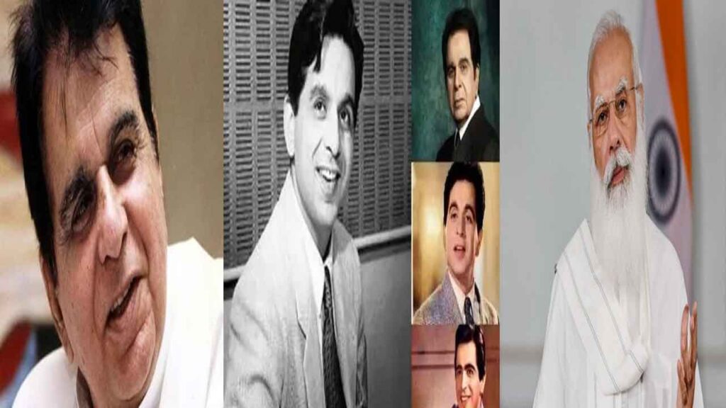 PM modi condoles the passing away of legendary actor Dilip Kumar   