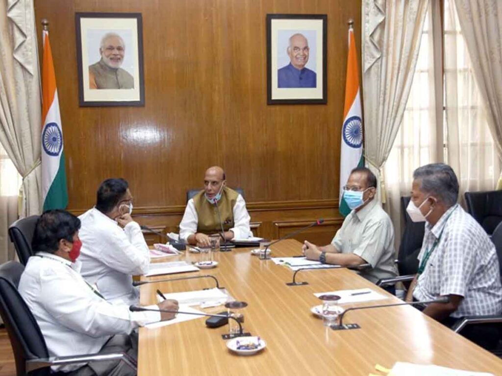 Raksha Mantri Rajnath Singh interacts with Defence Civilian Employees’ Federations on issues related to OFB Corporatisation 