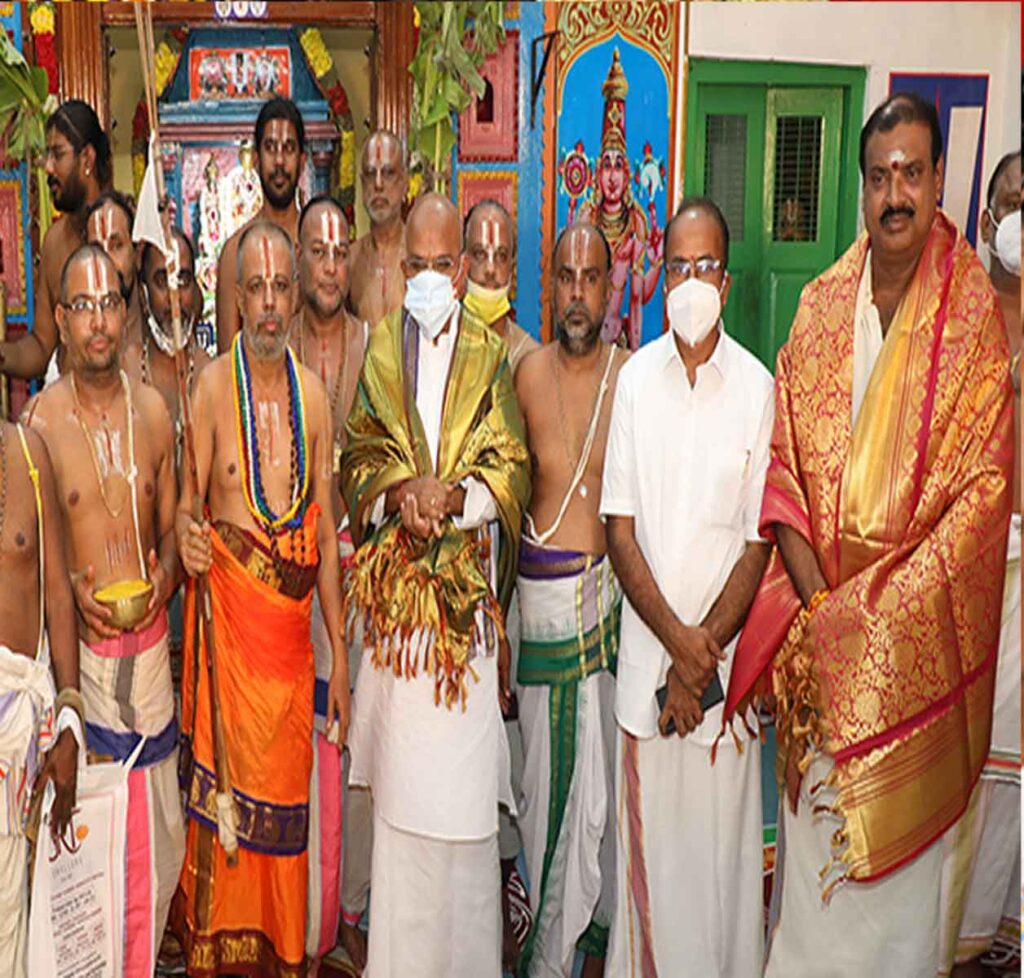 SASTIPURTI CELEBRATIONS HELD FOR TIRUMALA JUNIOR PONTIFF IN TIRUPATI 