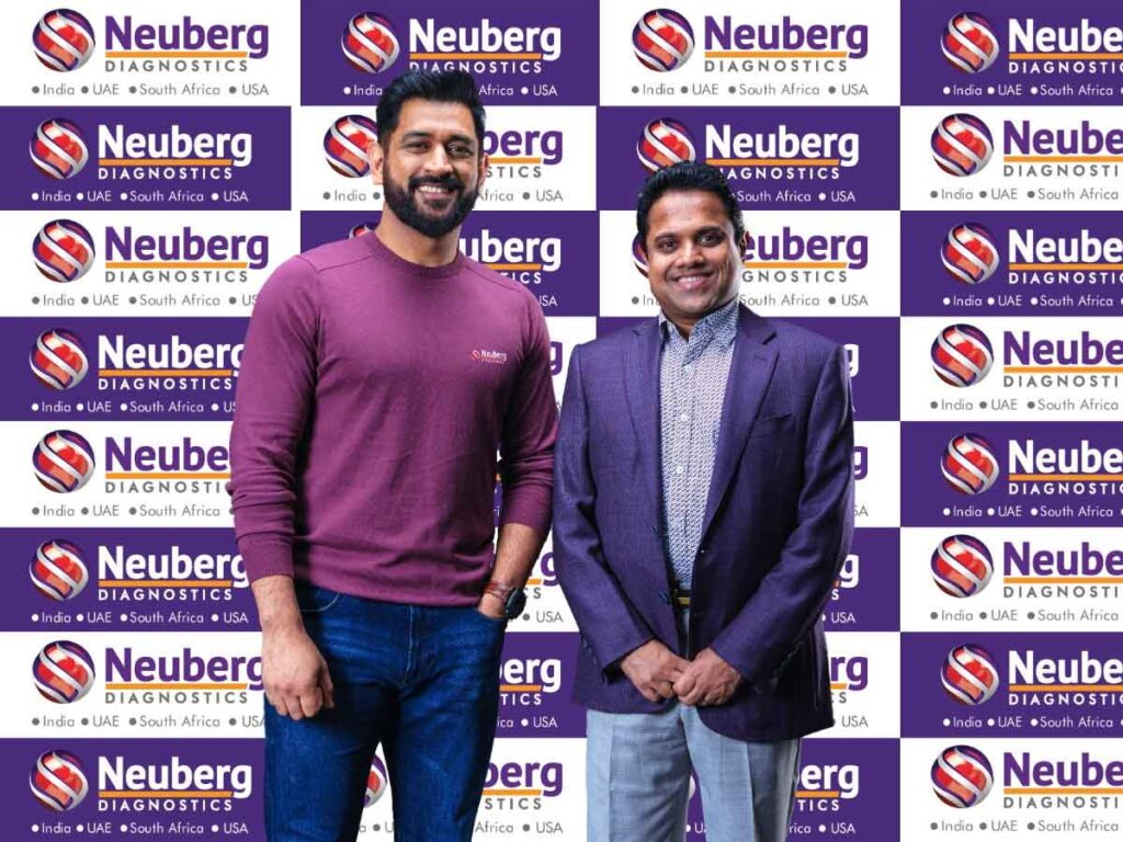 Neuberg Diagnostics partners with MS Dhoni to send the message of health and wellness