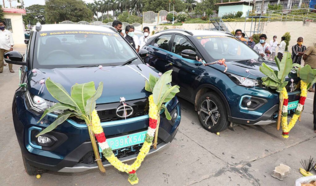 Fully electric vehicles in the direction of Tirumala as the Holy Green City
