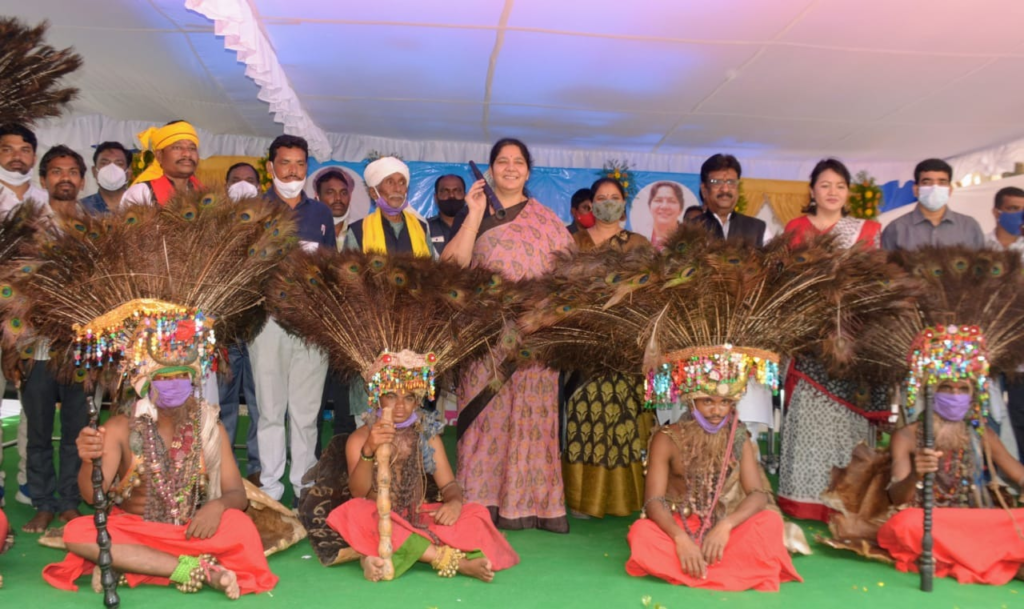 Minister Satyavathi Rathore in all kinds of welfare and development programs for the betterment of the World Tribal Day