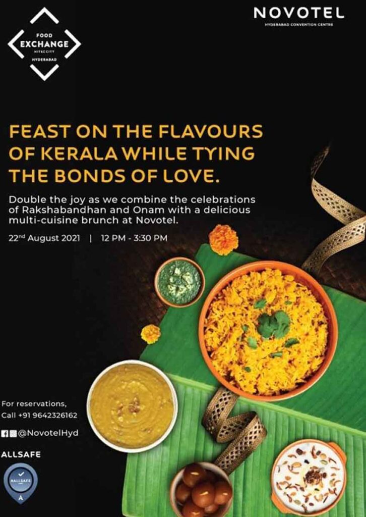 Celebrate Onam with the special brunch hosted by Novotel Hyderabad Convention Centre