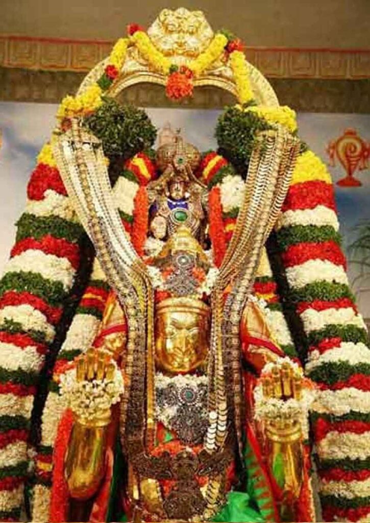 Srivaru will march on the Garuda vehicle twice in August