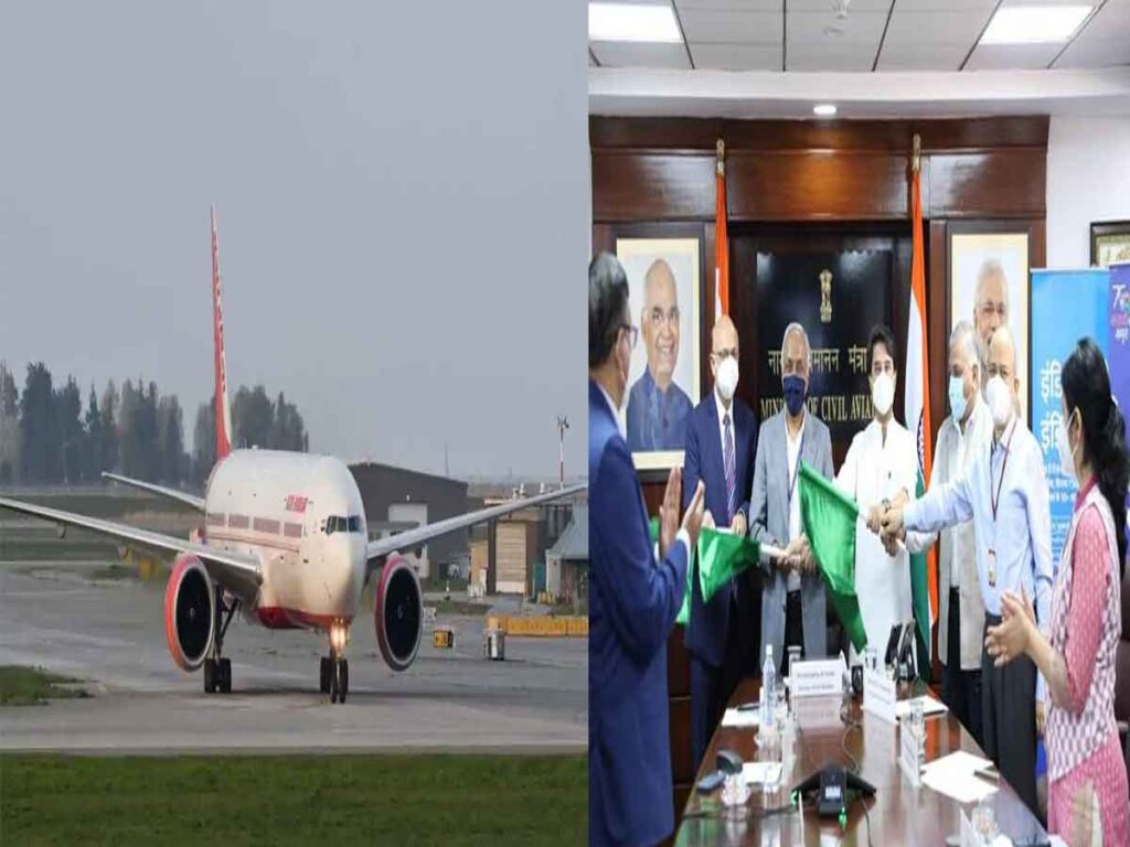 Civil Aviation Minister  Jyotiraditya Scindia inaugurates first direct Gwalior-Indore flight Indore-Dubai flight resume