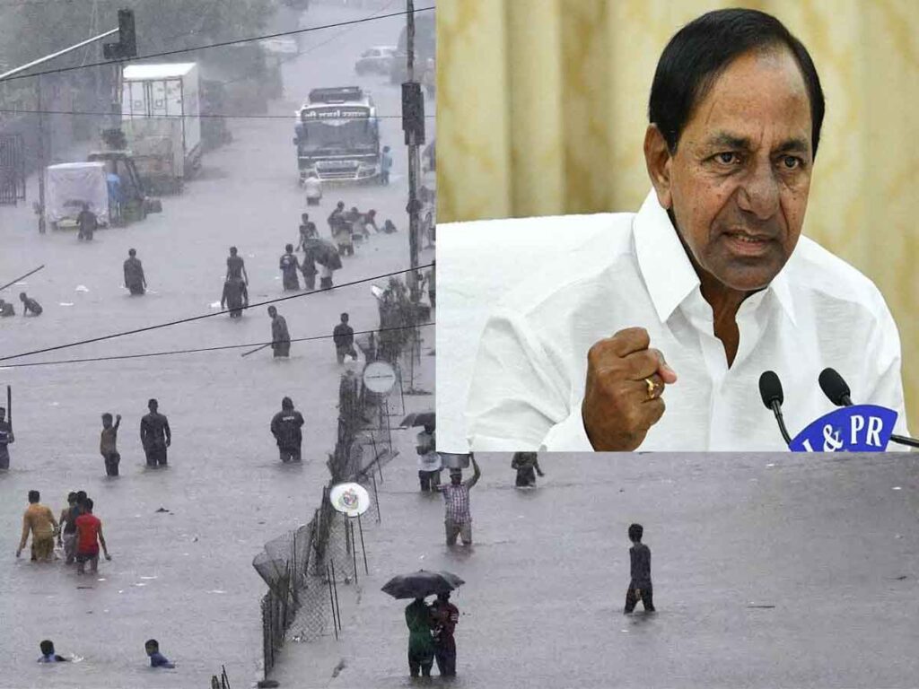 CM KCR announced holiday tomorrow in the wake of heavy rains