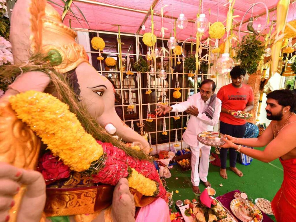 Vinayakachavithi Celebrations in Pragathi Bhavan