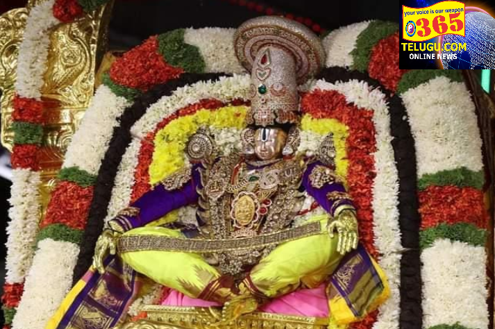 Sri Malayappa Swamy was seated on Simha Vahanam 