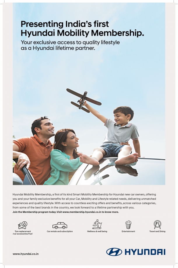 ‘Beyond Mobility Solutions’ ‘Hyundai Mobility Membership’ India’s First Smart Ownership & Lifestyle Experience