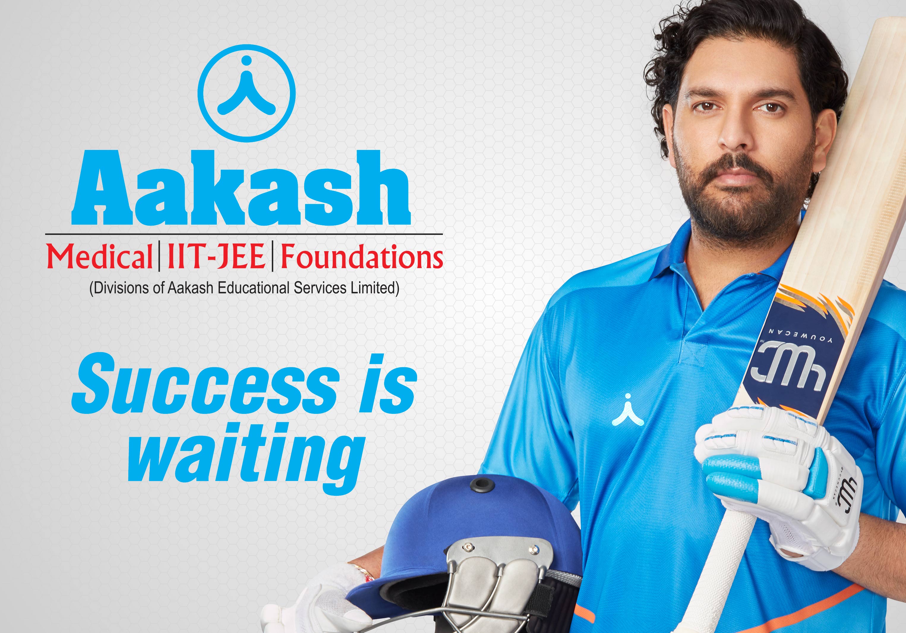 Aakash Educational Services Limited (AESL) appoints Ace Cricketer, Yuvraj Singh, as Brand Ambassador