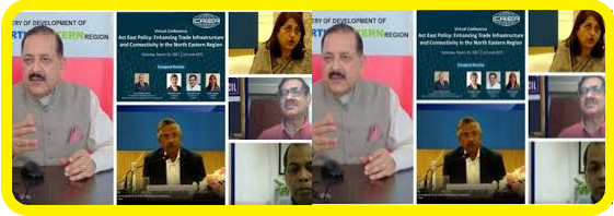 Union Minister Dr. Jitendra delivers keynote address on “Act East Policy” webinar organized by ICRIER