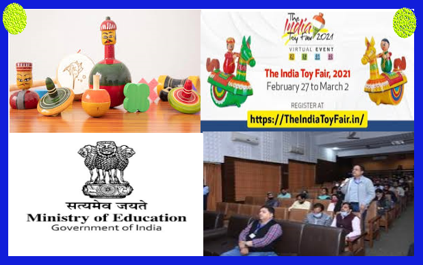 Three Kendriya Vidyalayas displaying educational toys in the India Toy Fair 2021