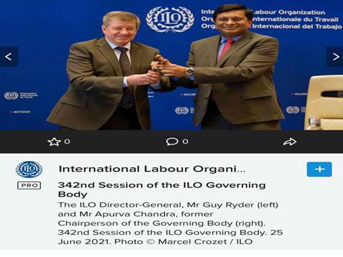 India’s term as Chairperson of Governing Body of International Labour Organisation comes to an end