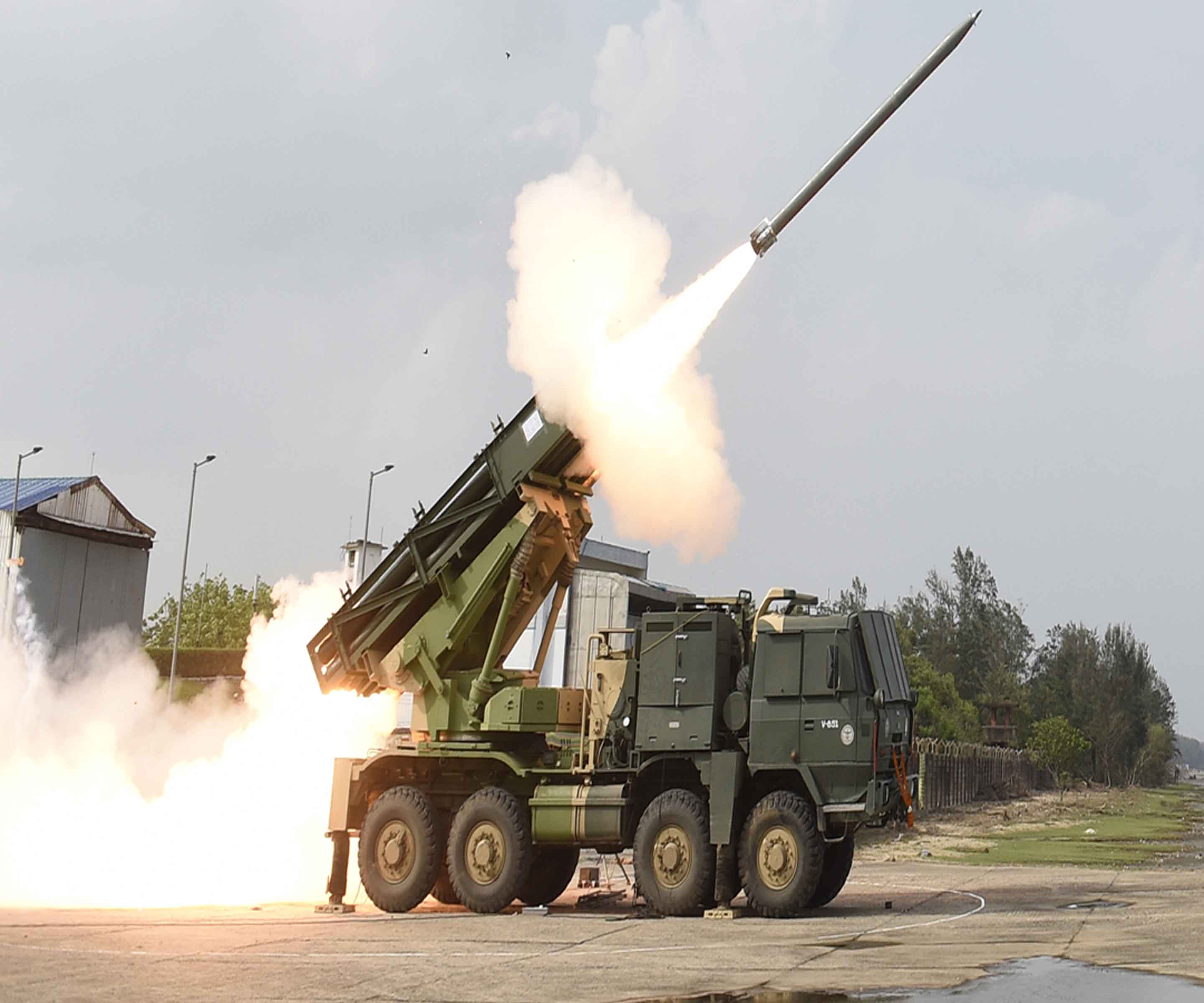 DRDO successfully test fires Enhanced Pinaka Rocket