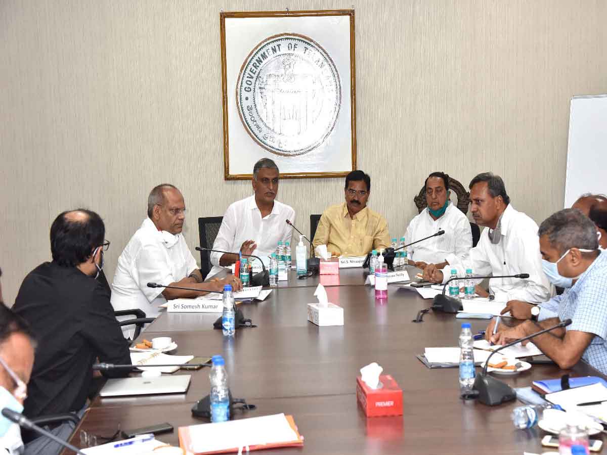 Harish Rao review meeting with ministers