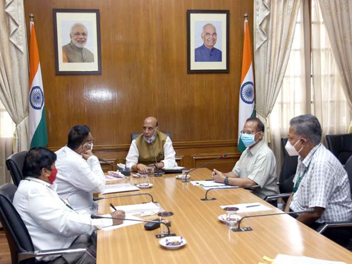 Raksha Mantri Rajnath Singh interacts with Defence Civilian Employees’ Federations on issues related to OFB Corporatisation