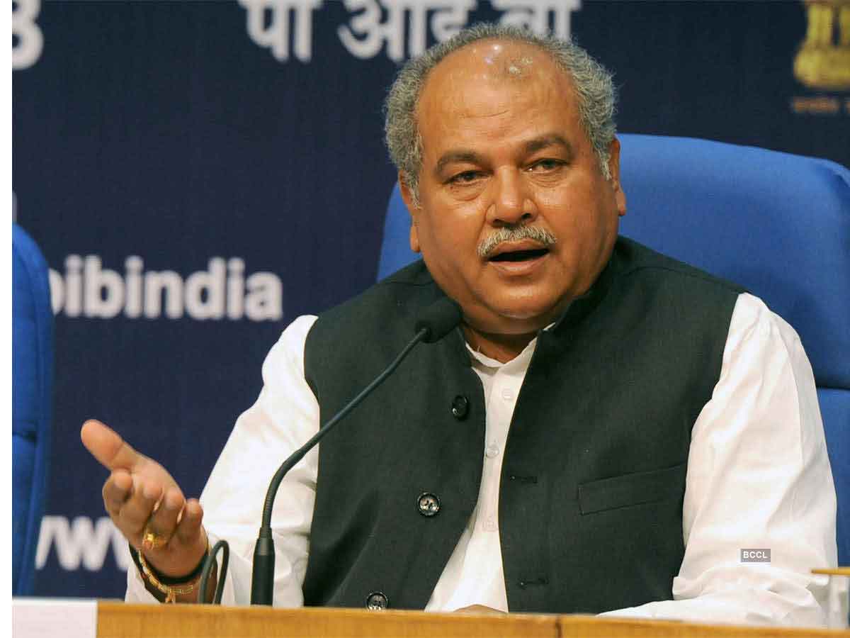 Union Agriculture Minister Narendra Singh Tomar addresses a webinar on 40th foundation day of NABARD