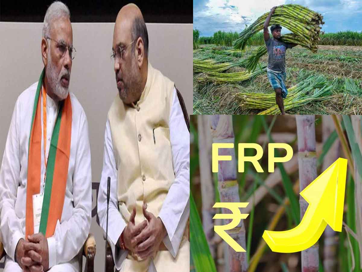 Union Home Minister Amit Shah thanks Narendra Modi for increasing the FRP for sugarcane farmers by the Cabinet Union Home Minister Amit Shah thanks Narendra Modi for increasing the FRP for sugarcane farmers by the Cabinet