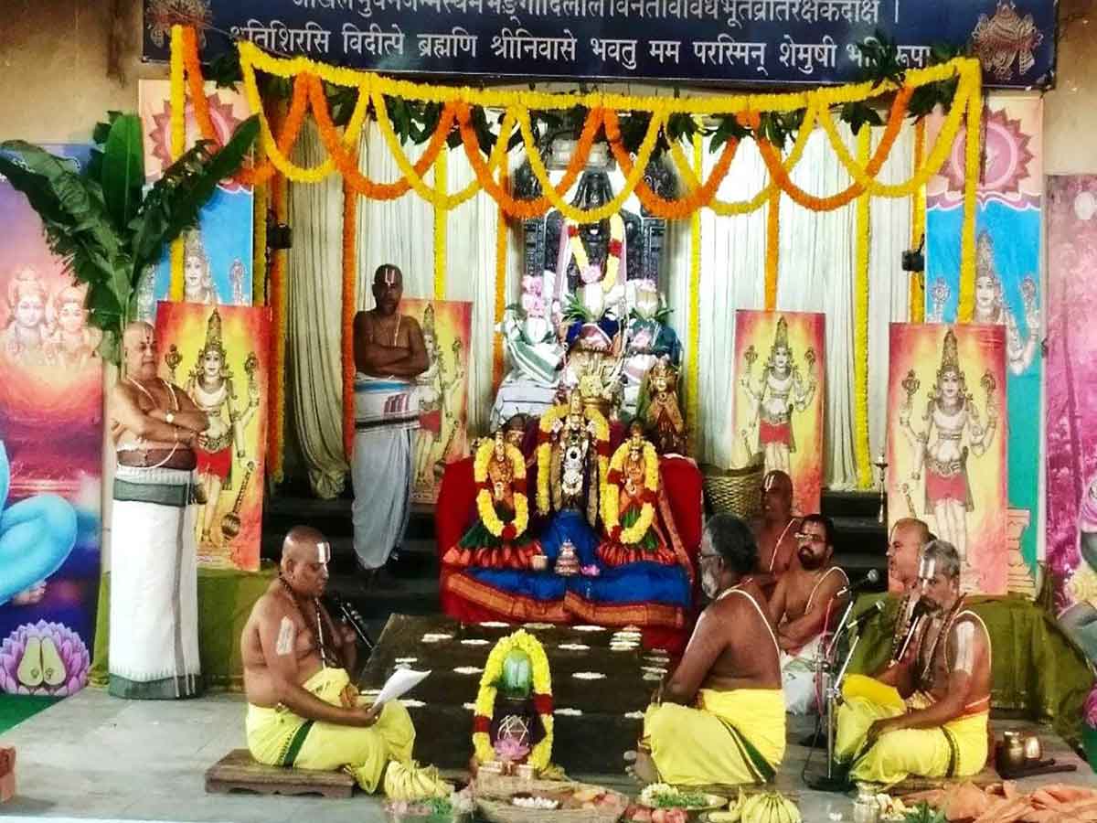 ANKURARPANA FOR SODASADINA BALAKANDA PARAYANAM HELD